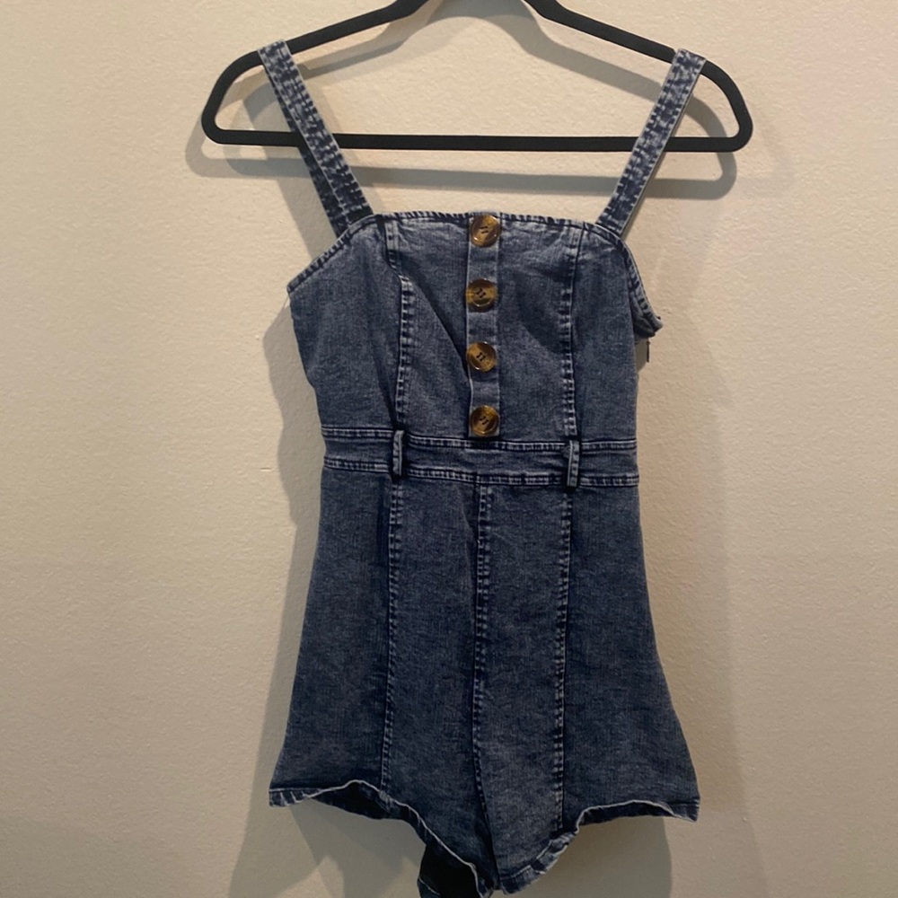 Denim Romper